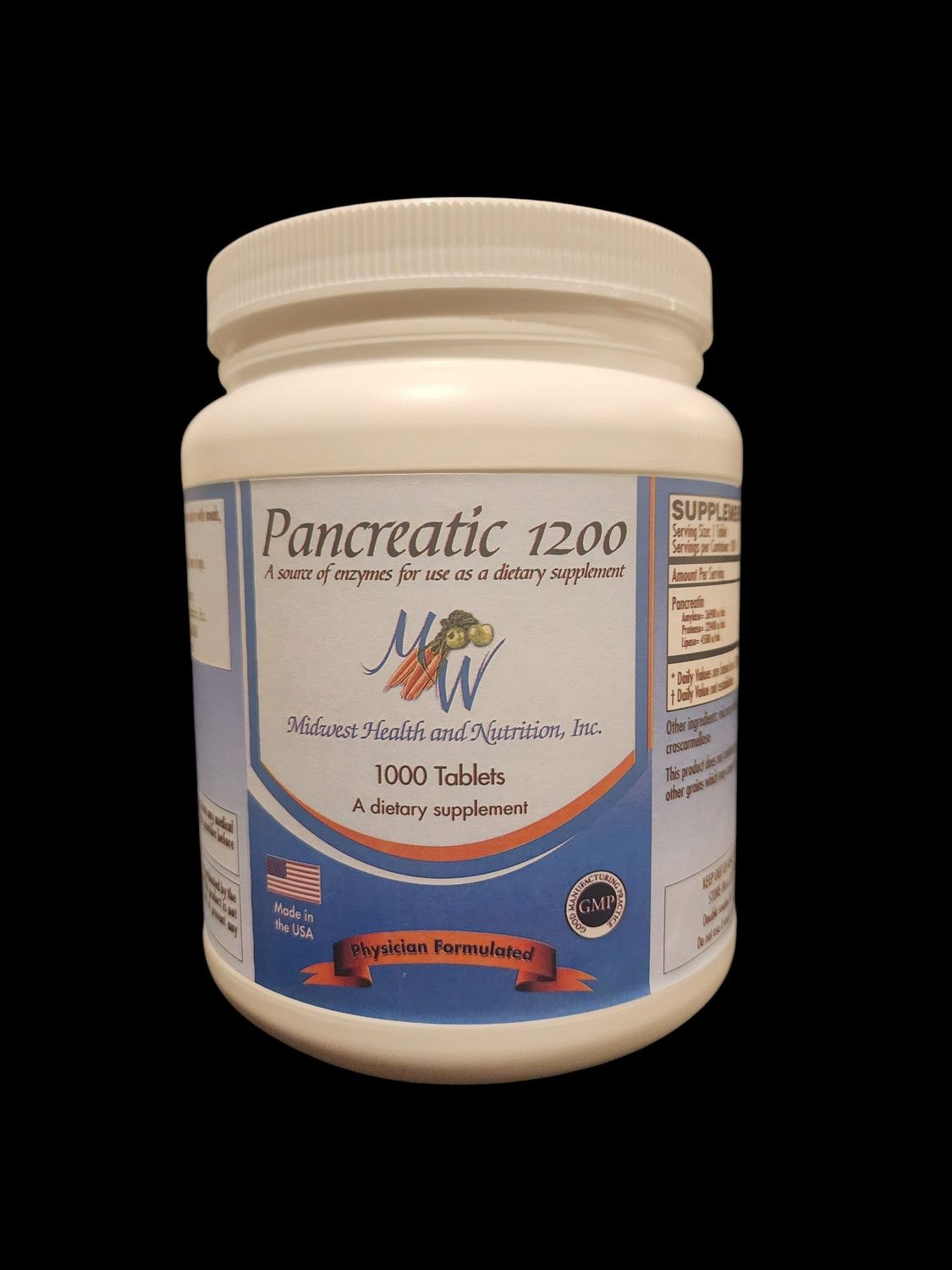 Pancreatic 1200 tablets 1000 count
