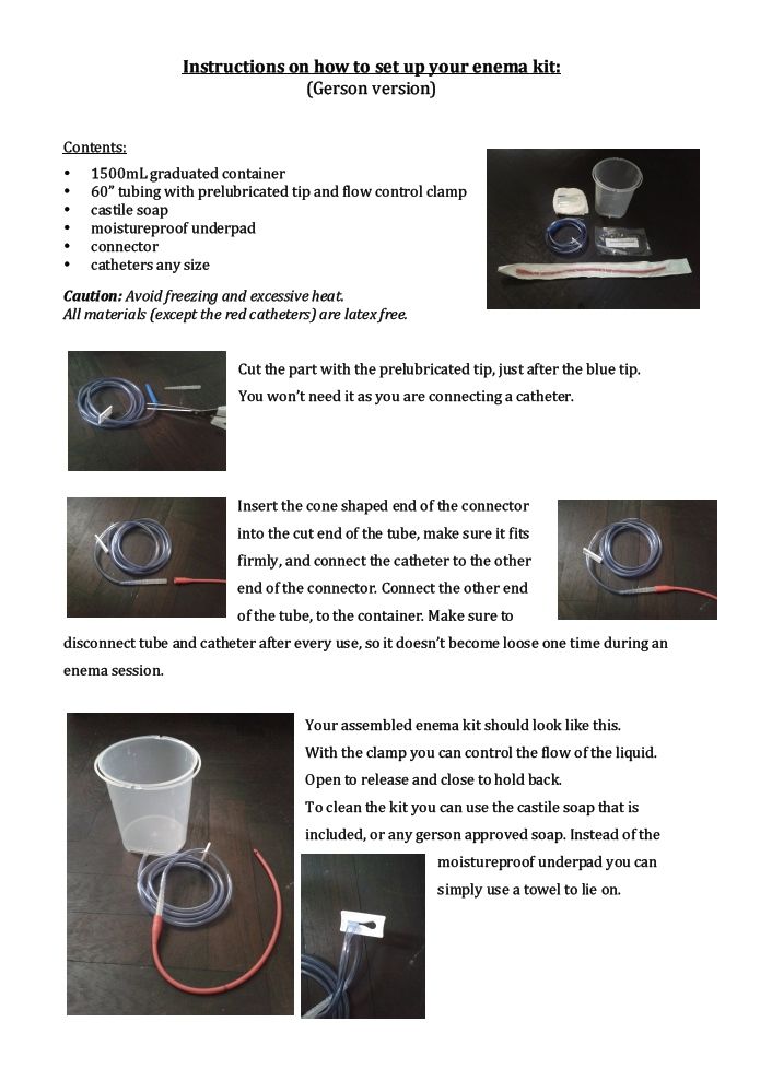 Stainless Steel Enema Kit #1