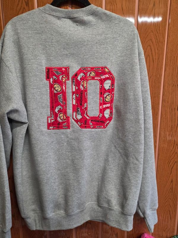 Core Fleece Crewneck Sweatshirt with OH - IO Embroidered on it