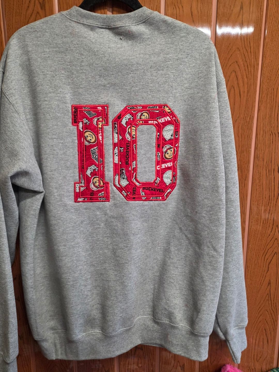 Core Fleece Crewneck Sweatshirt with OH - IO Embroidered on it