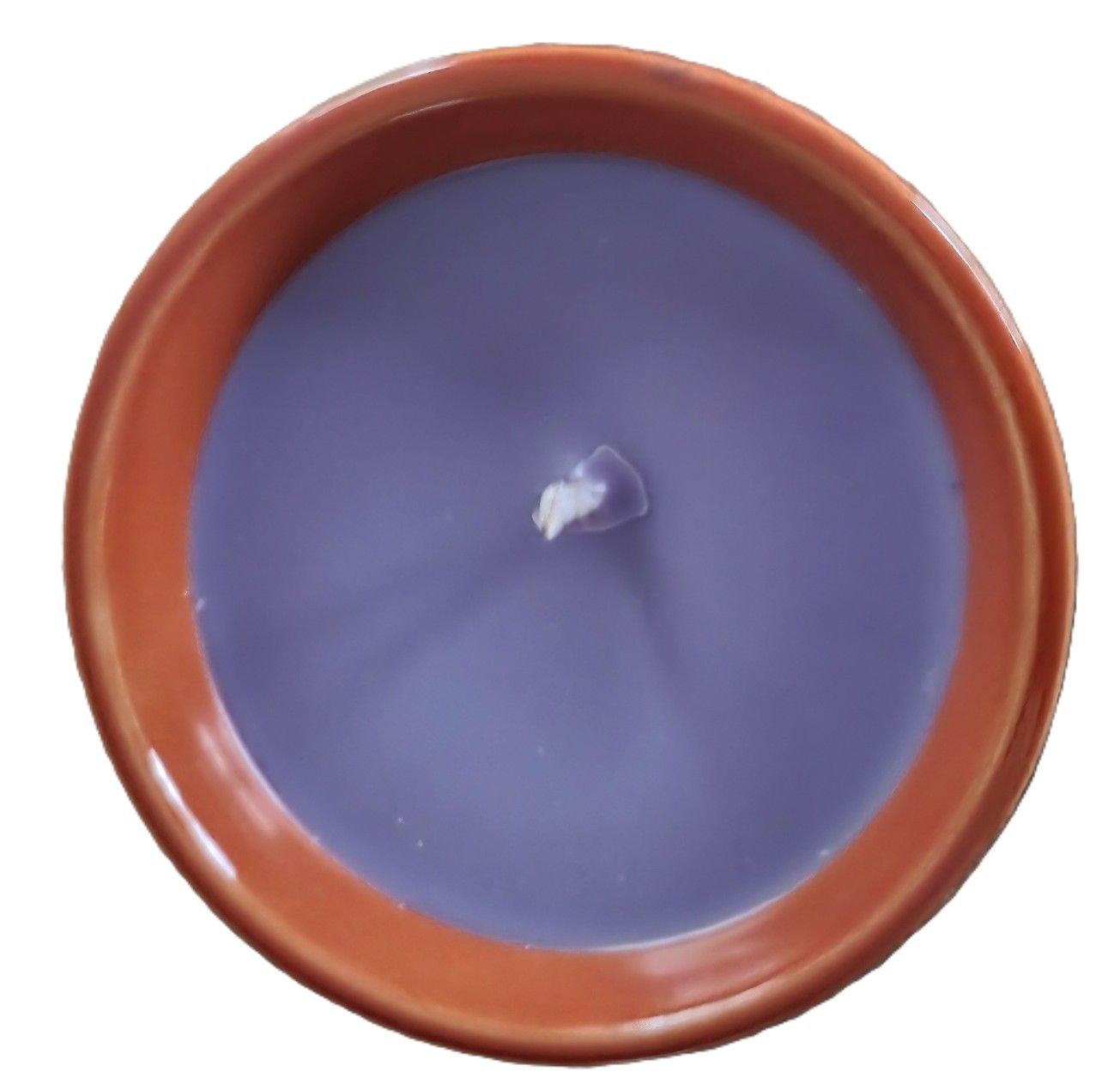 Candle- Pumpkin design on a small vessel