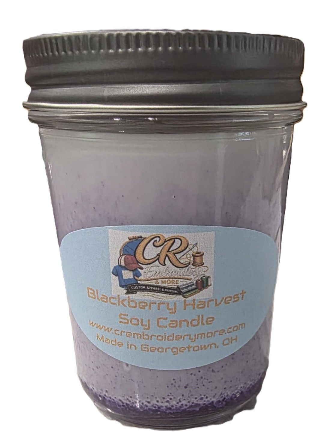 Candle- 8oz Smooth Jelly Jar First Runs
