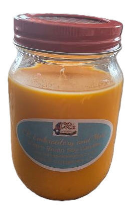 Candle- Gingerbread Scent in a Pint Mason Jar