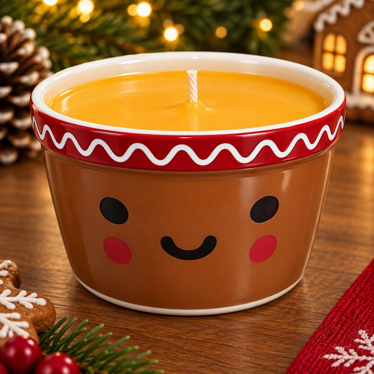 Candle- Christmas vessels, scent: Pumpkin Pie Spice