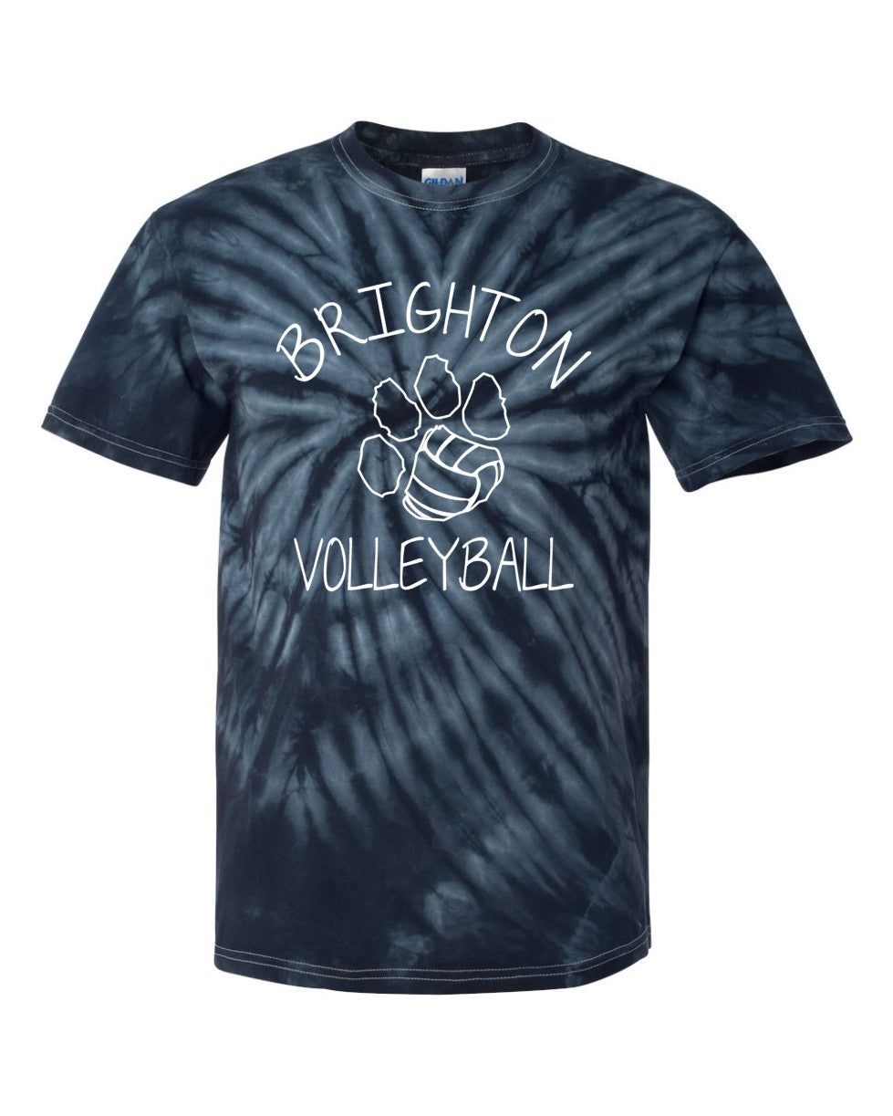 Brighton Volleyball Tie Dye Tee, Color: Black, Size: 2X-Large