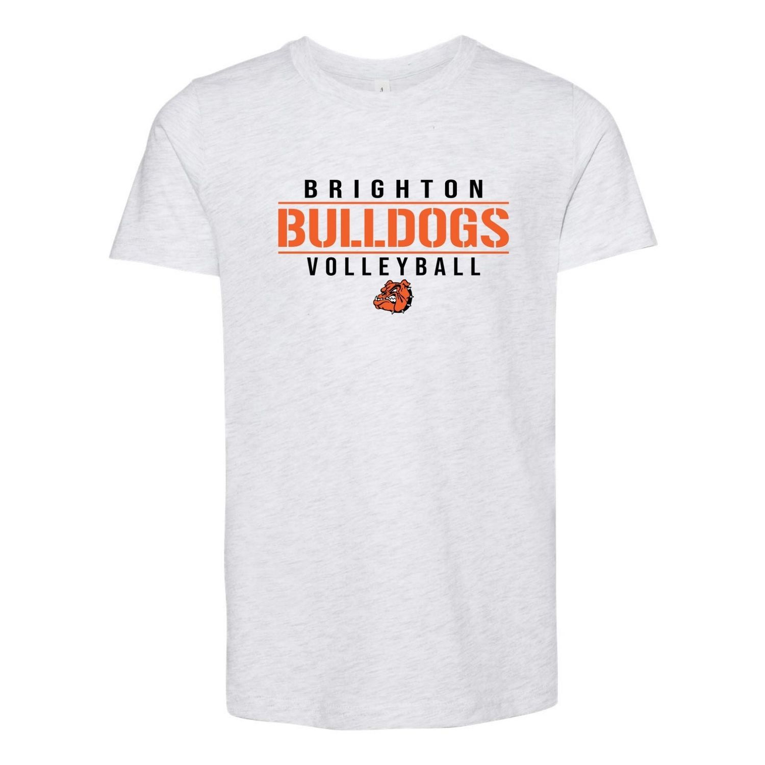 Brighton Volleyball BV04 Premium Short Sleeve Tee, Color: Ash, Size: 2X-Large