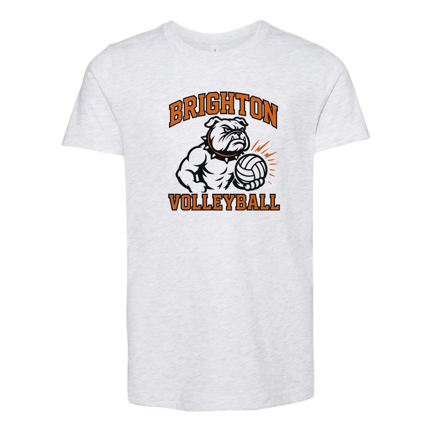 Brighton Volleyball BV05 Premium Short Sleeve Tee, Color: Ash, Size: 2X-Large