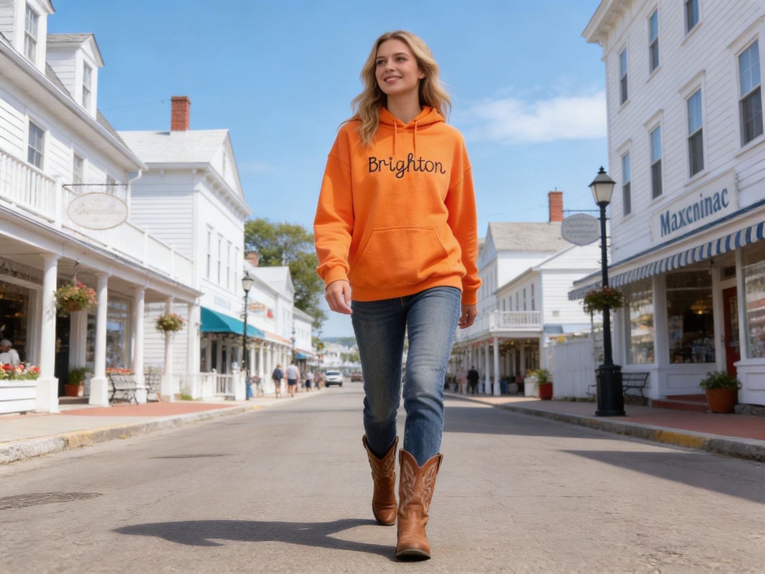 Brighton Chainstitch Embroidered Hoodie