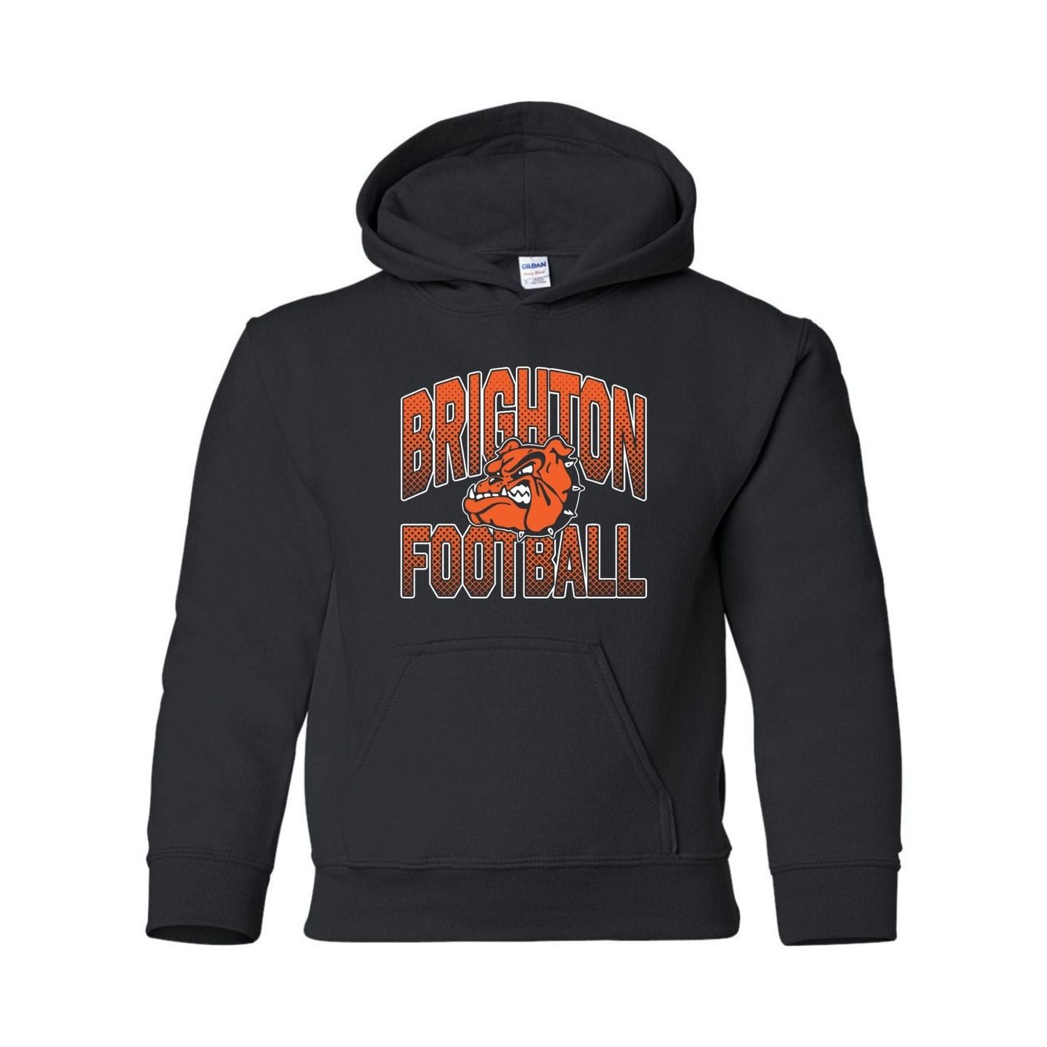 Brighton Football Basic Hoodie BF5, Add Last Name to the Back?: No, Color: Black, Size: Youth X-Small