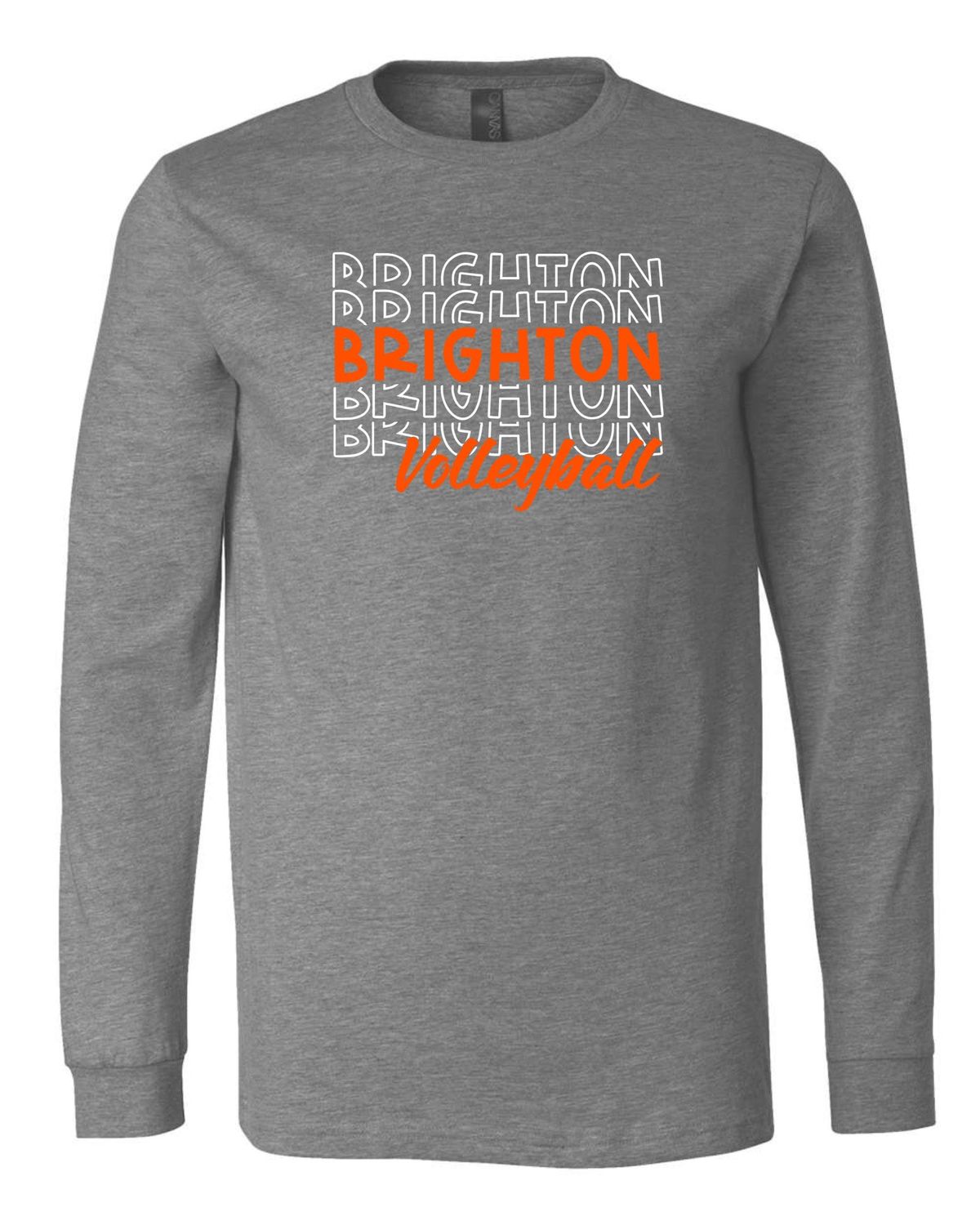 Brighton Volleyball Premium Long Sleeve Tee - Repeat Design