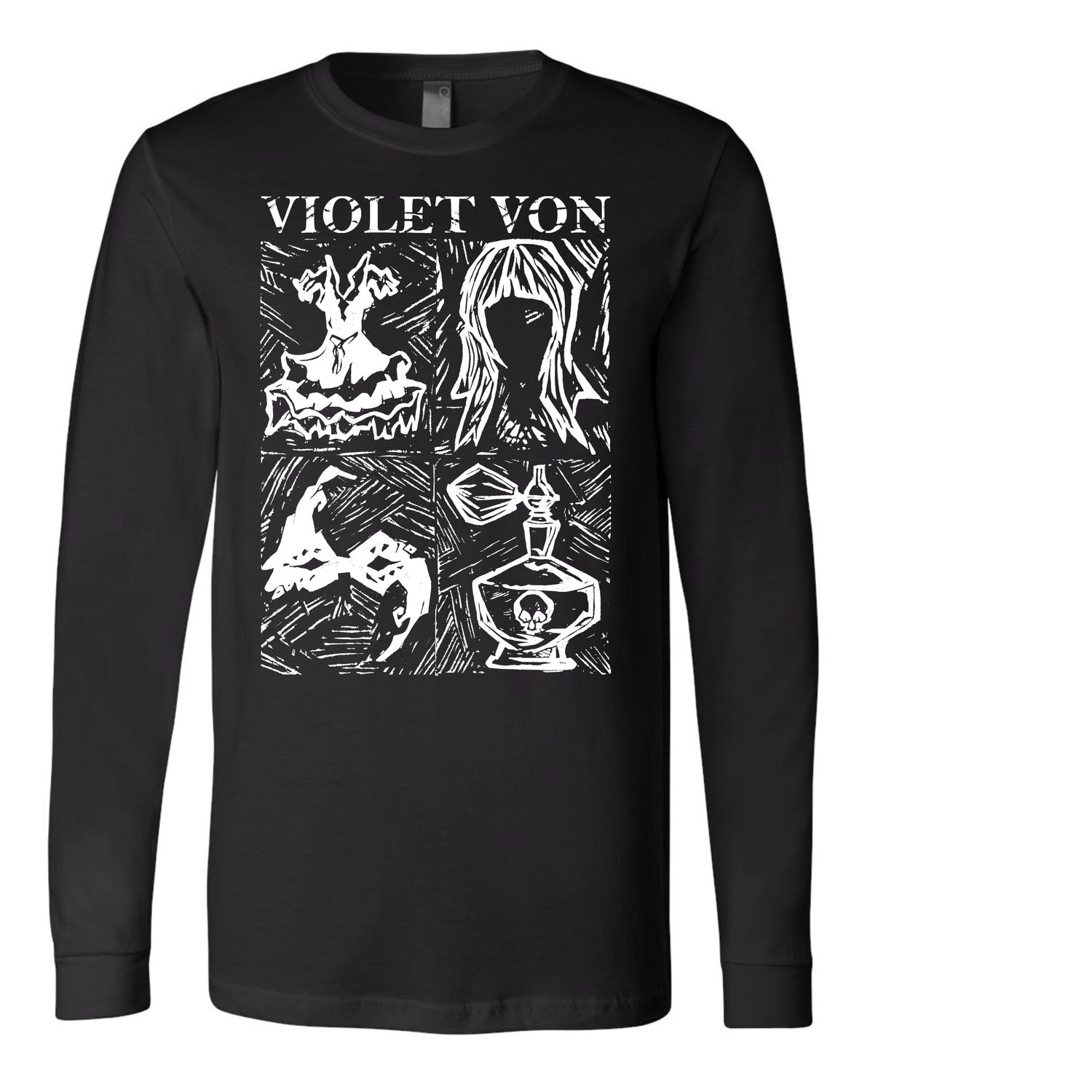 Violet Von Quad Print Long Sleeve Tee, Size: 2xl