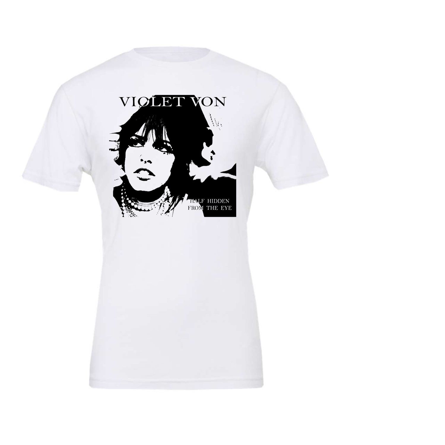 Violet Von Black Album Cover Art Short Sleeve Tee, Size: 2xl
