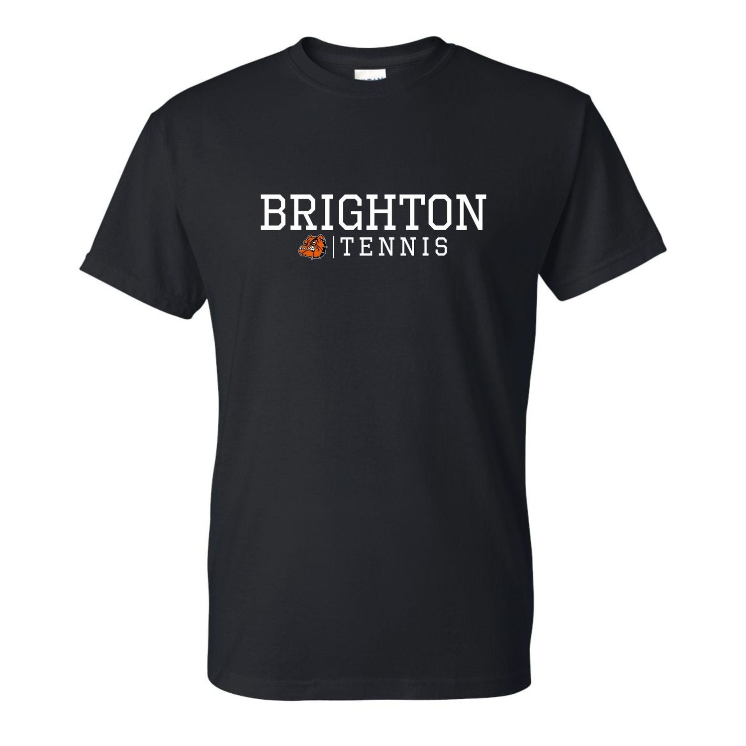 Brighton Tennis Basic Tee BT1, Color: Black, Size: Adult 2X-Large