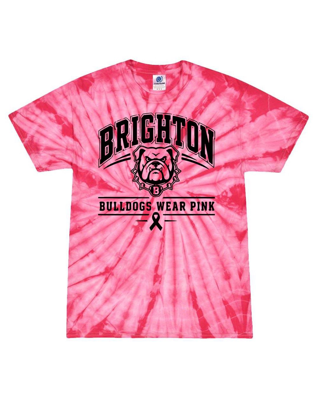 2026 Brighton Pink Wee Tie Dye Tee, Size: Youth X-Small