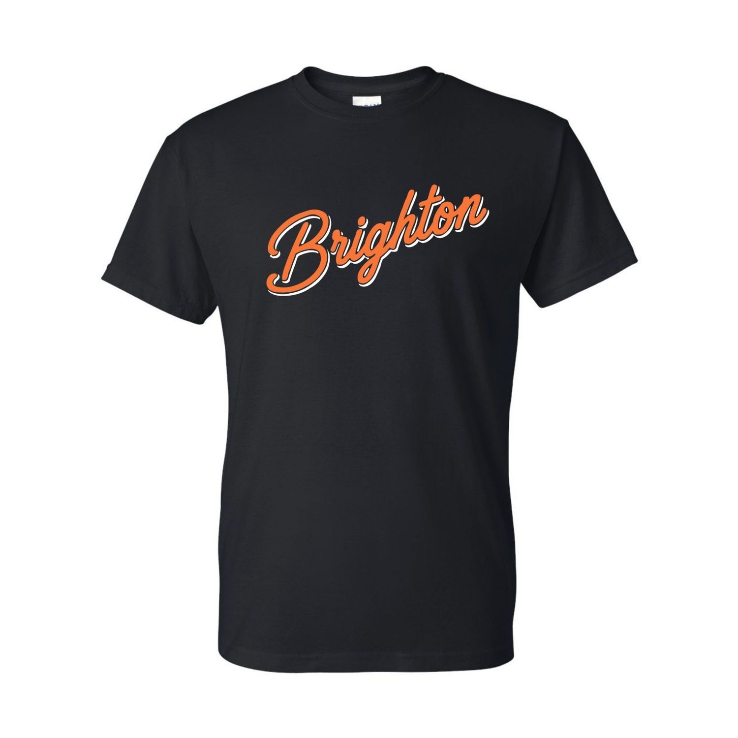 Brighton Heritage Script Premium Tee - B140, Color: Black, Size: Youth Small
