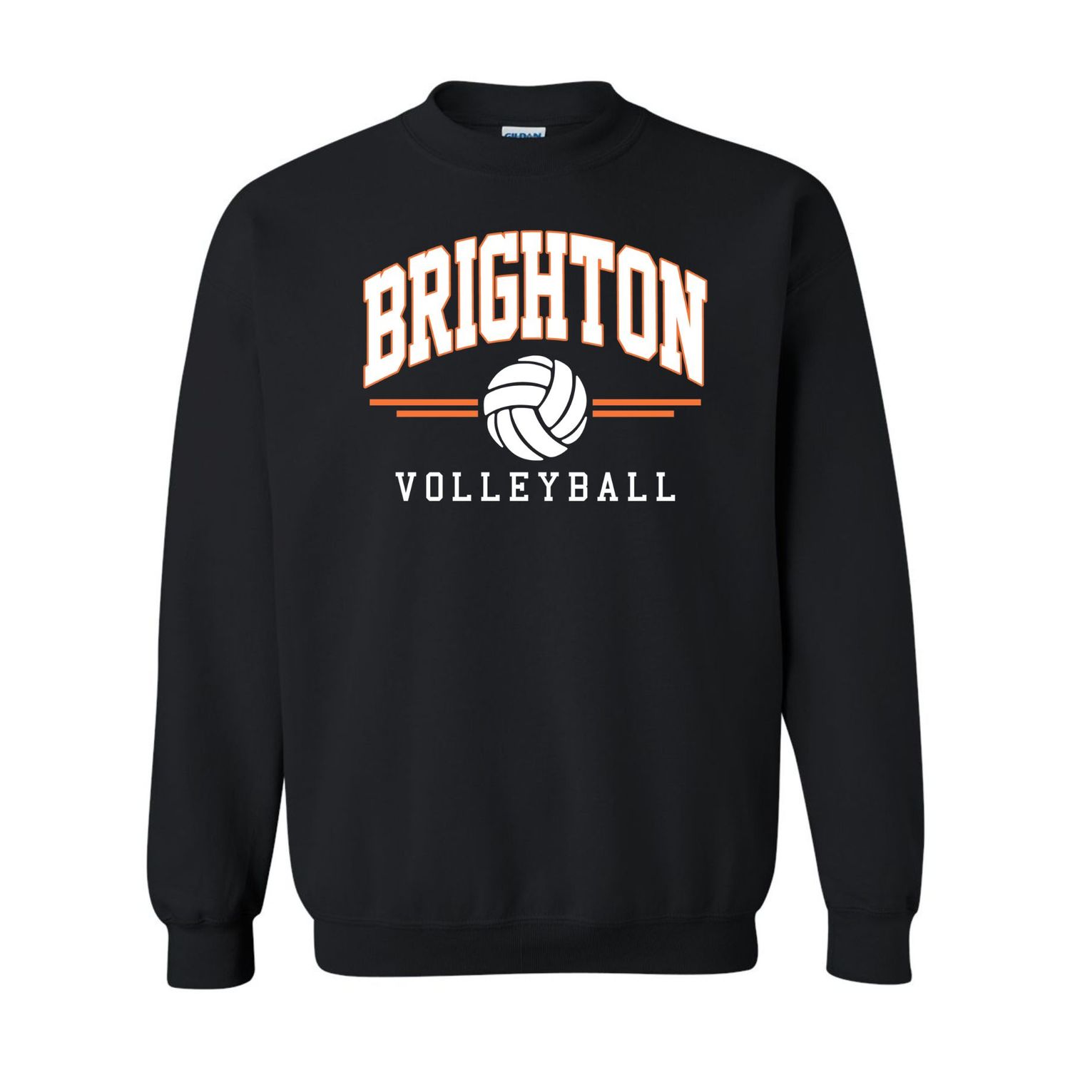 Brighton Volleyball Basic Crewneck - BV06, Add Last Name to the Back?: No, Color: Black, Size: Small