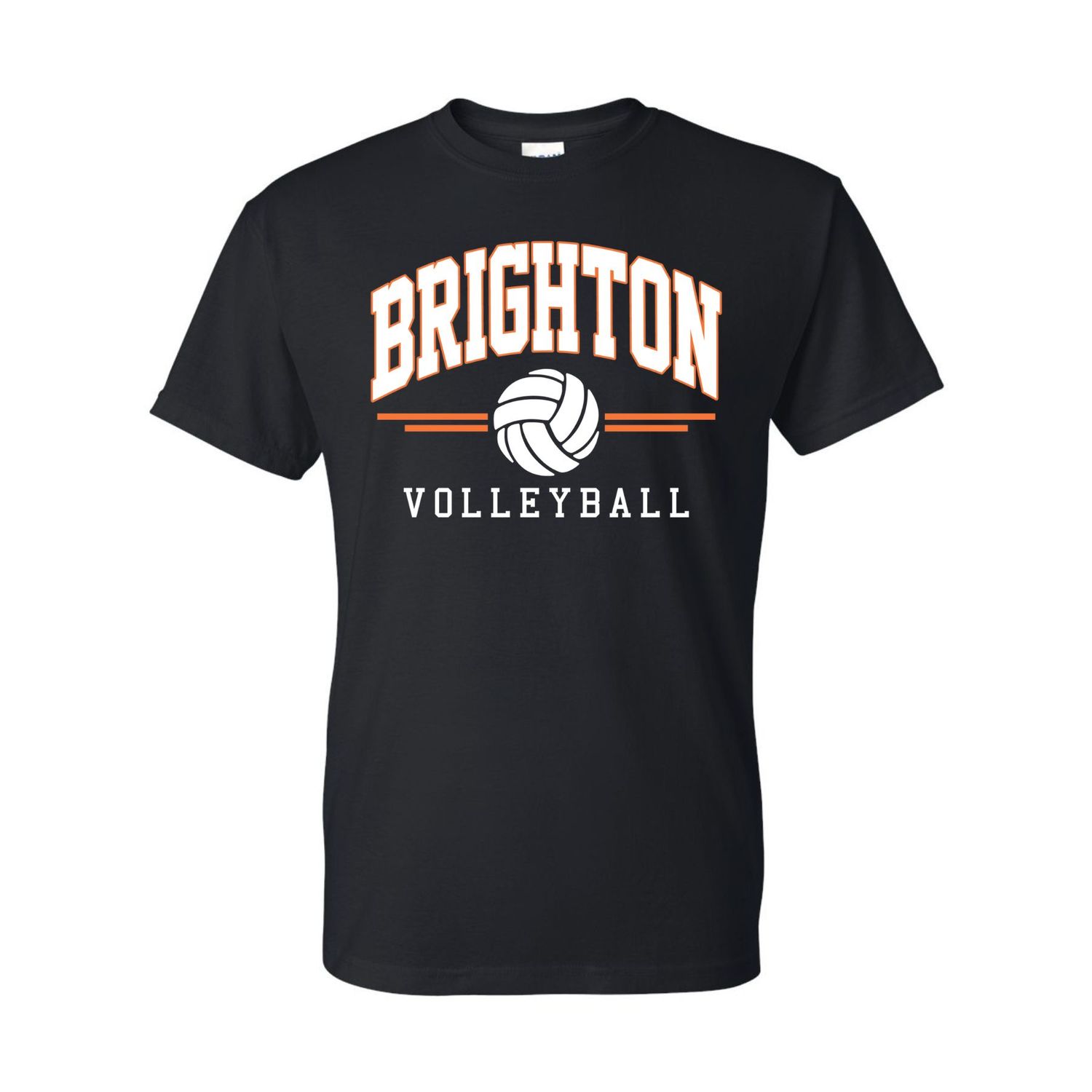 Brighton Volleyball Premium Short Sleeve Tee - BV06, Color: Black, Size: Small