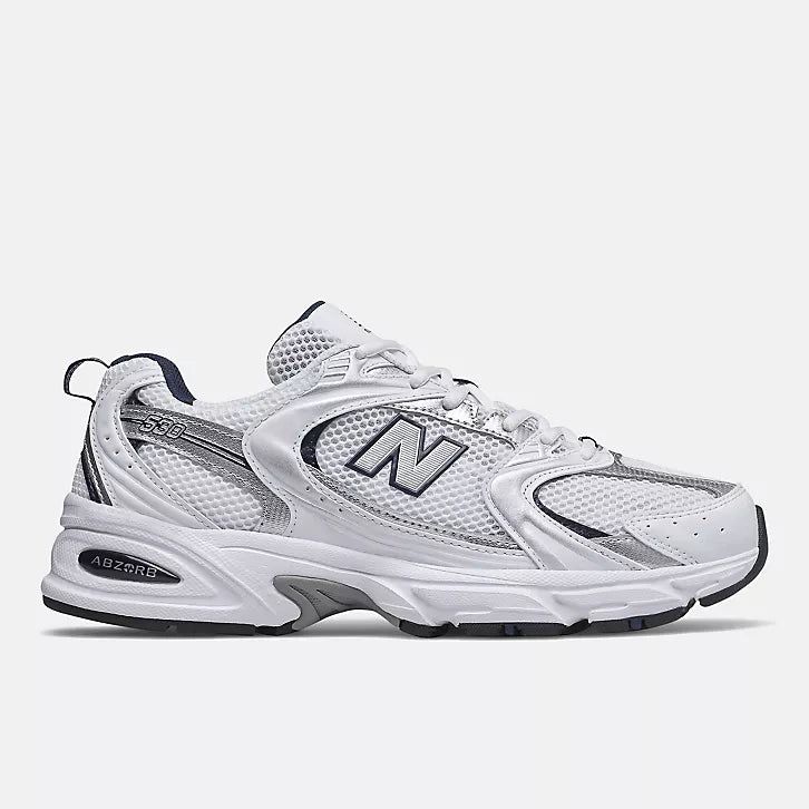 530 WHITE with NATURAL INDIGO