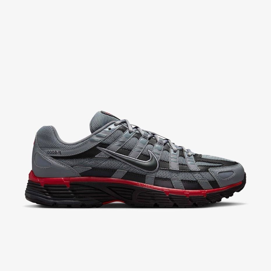 Nike P-6000 Cool Grey University Red