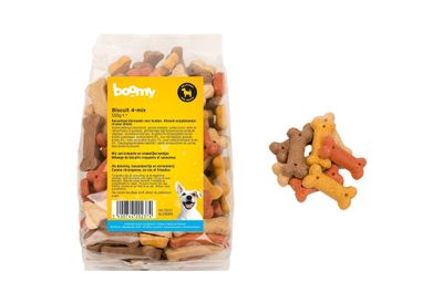 BOOMY Biscuit 4-Mix Knapperige Hondenkoekjes Mix