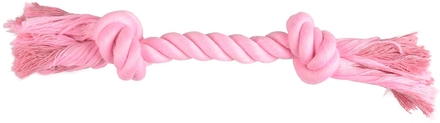 Speelgoed Small Dog Cub Touw Izra met 2 Knopen – Roze