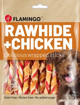 ​Snack R'Hide Staaf Meerkleurig met Kip – 12 cm | 28–32 stuks | 350 g