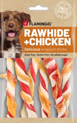 ​Snack R'Hide Staaf Meerkleurig met Kip – 12 cm | 6 stuks | 70 g