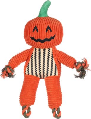 ​Halloween Speelgoed Bunut Pompoen Oranje – Pluche hondenspeeltje met squeaker