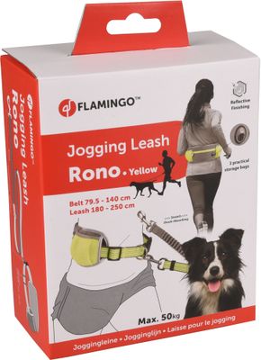 Jogginglijn met Heupriem Rono Fluo Geel