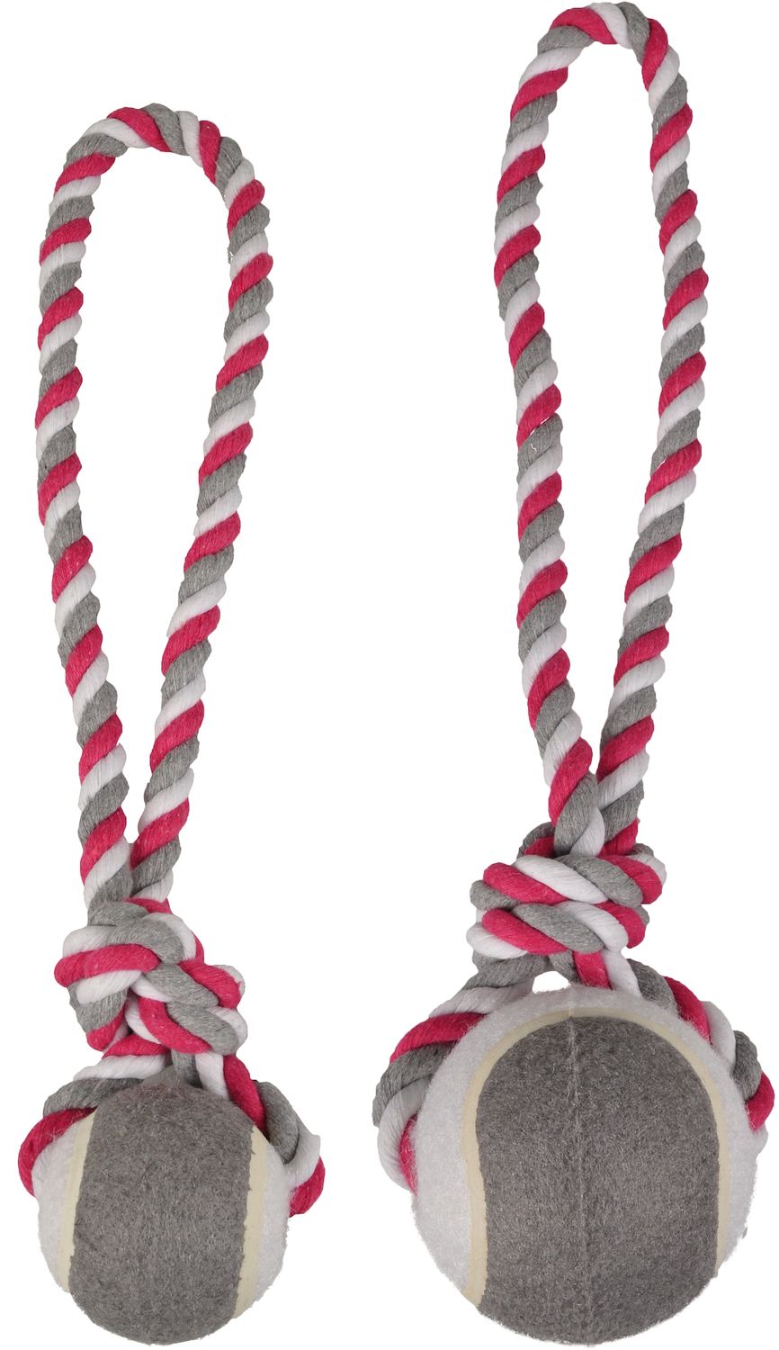 Speelgoed Jim Trektouw met Tennisbal Fuchsia