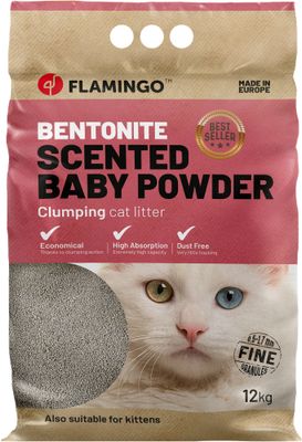Kattenbakvulling Bentoniet met Babypoeder Fijne Korrels Klonterend