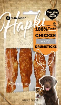 Snack Hapki Drumstick met Kip &amp; Rijst