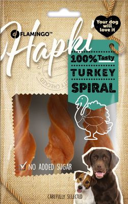 Snack Hapki Spiraal met Kalkoen