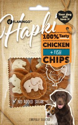 Snack Hapki Chips Koekje met Kip &amp; Vis