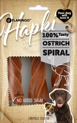 Snack Hapki Spiraal met Struisvogel