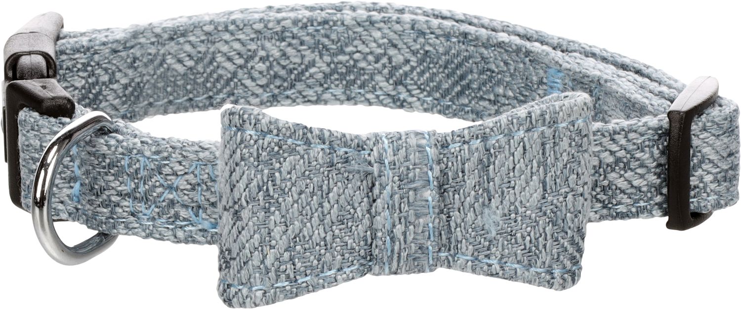Halsband met strik Nelson Blauw