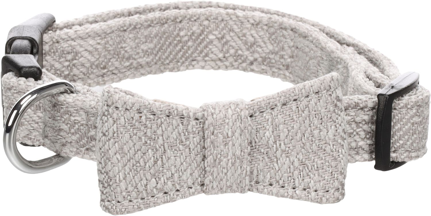 Halsband met strik Nelson Grijs