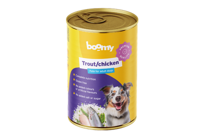 Blikvoeding Forel &amp; Kip 400 g