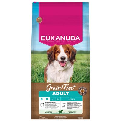EUKANUBA Grain Free Lamb Adult S/M Breed 12 kg