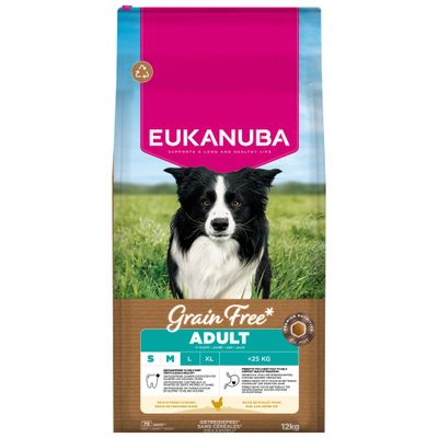 EUKANUBA Grain Free Chicken Adult S/M Breed 12 kg