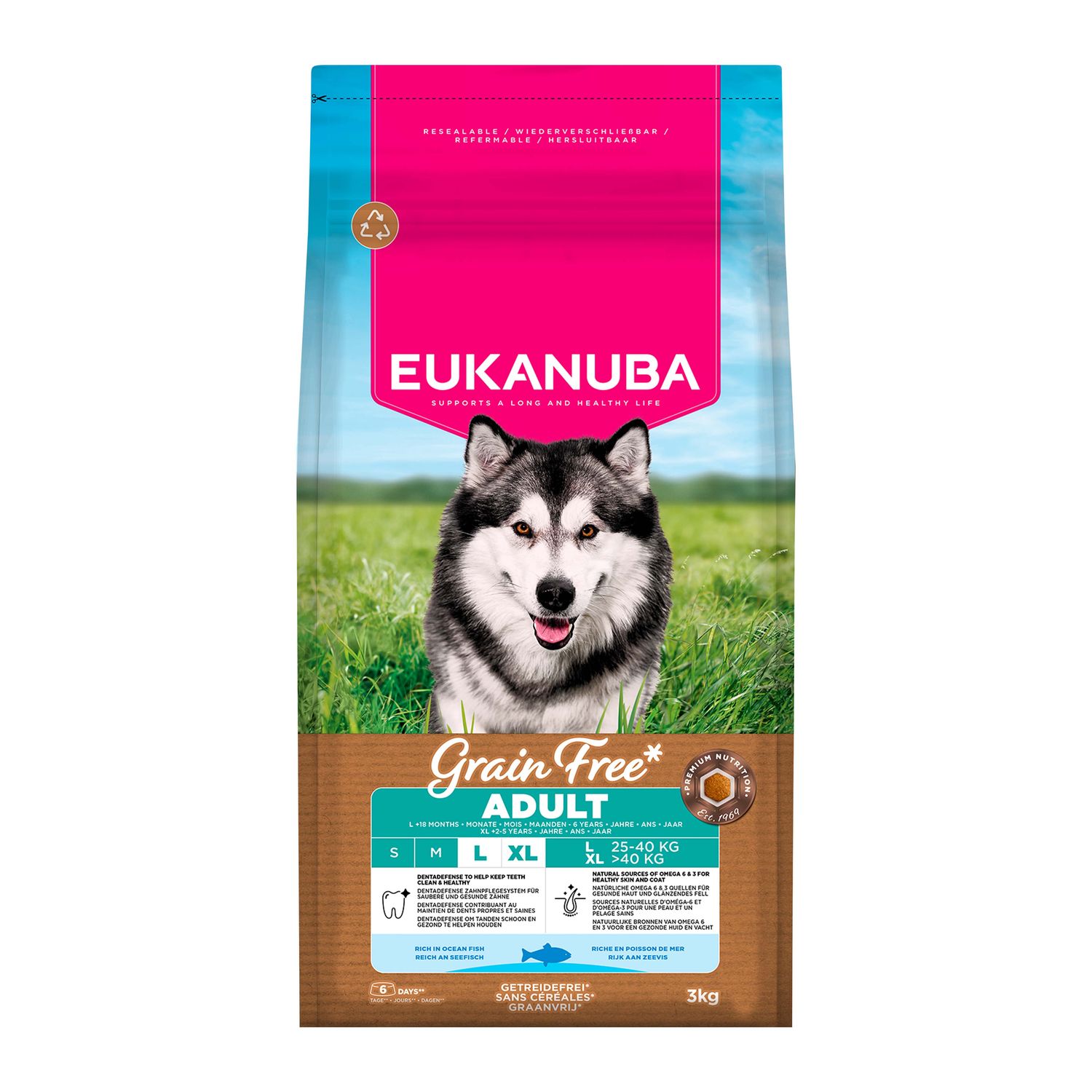 EUKANUBA Grain Free Ocean Fish Adult Large Breed