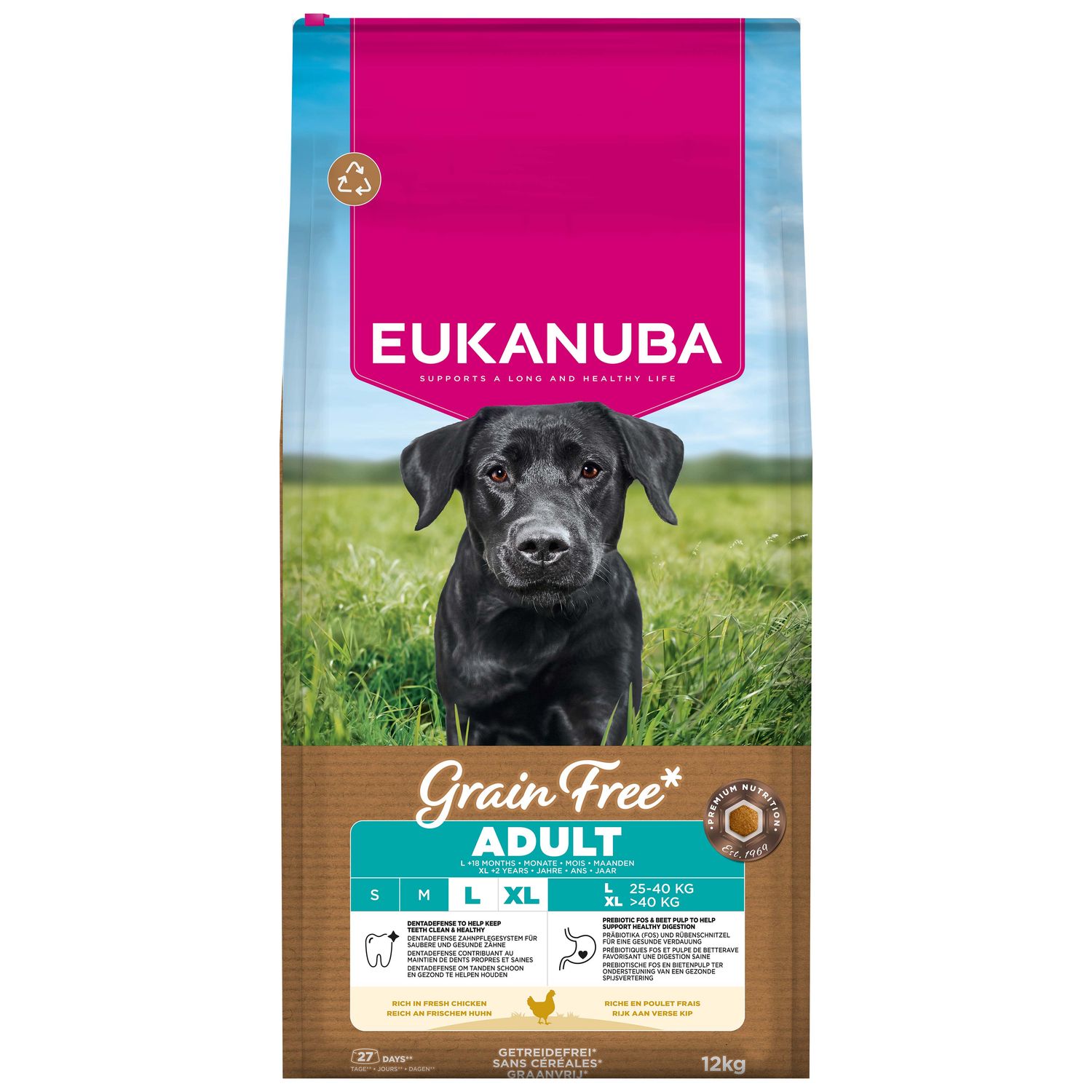 EUKANUBA Grain Free Chicken Adult Large Breed 12 kg
