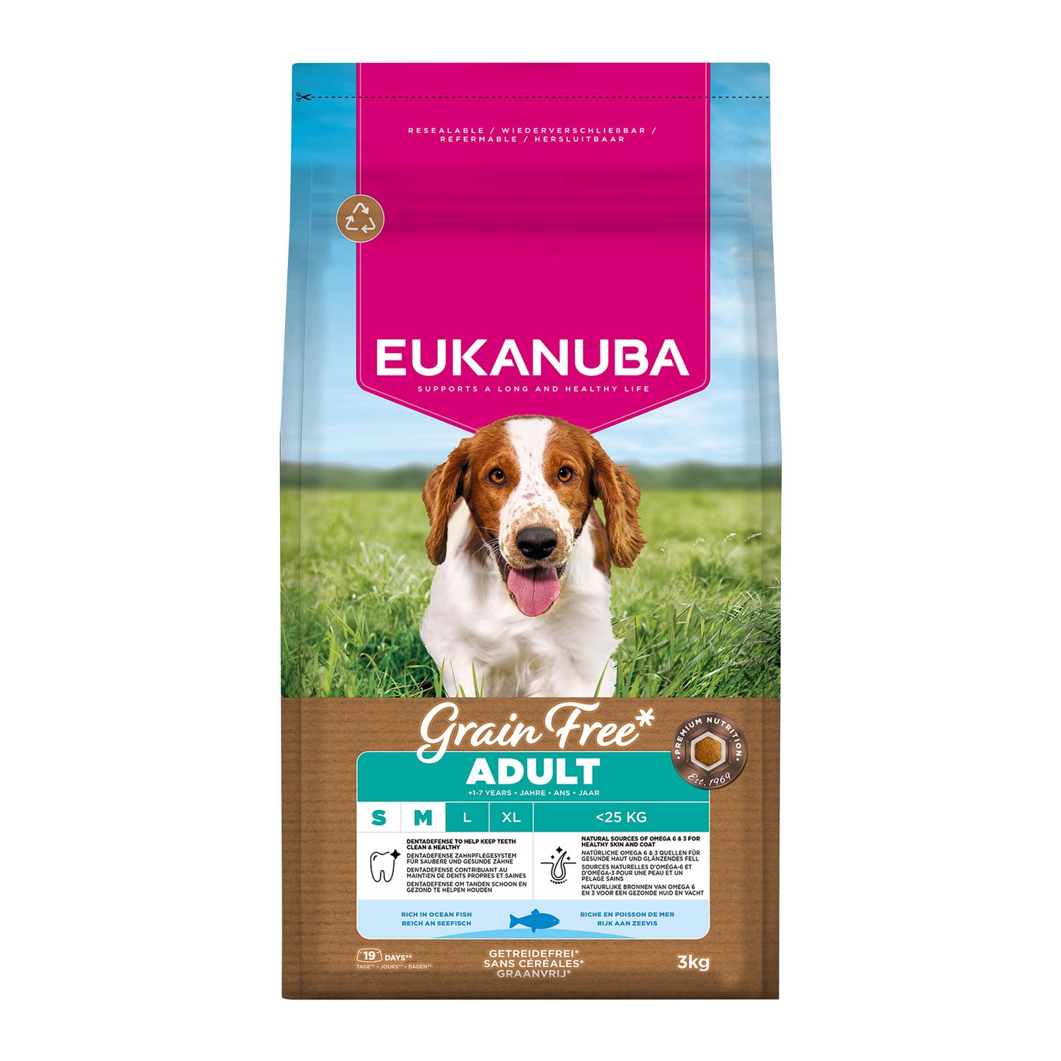 EUKANUBA Grain Free Ocean Fish Adult S/M Breed