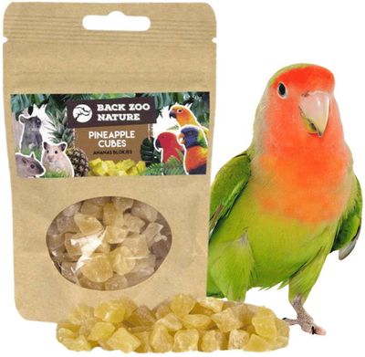 Back Zoo Nature Ananas Blokjes 50g – Gedroogde Ananas voor Vogels en Knaagdieren