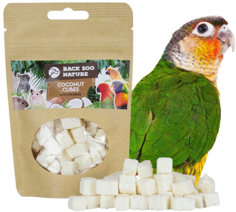 Back Zoo Nature Coco Blokjes 50g – Gedroogde Kokos voor Vogels en Knaagdieren