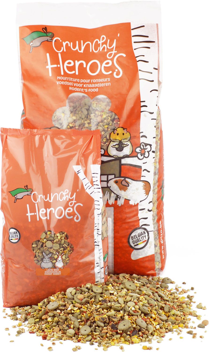 Crunchy Heroes Konijn Dagelijks Zonder Korrel – Konijnenvoer