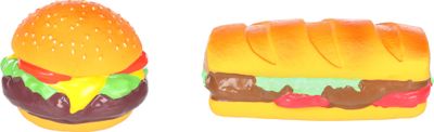 HS Brefa Latex Hamburger &amp; Sandwich – Hondenspeelgoed met Squeaker