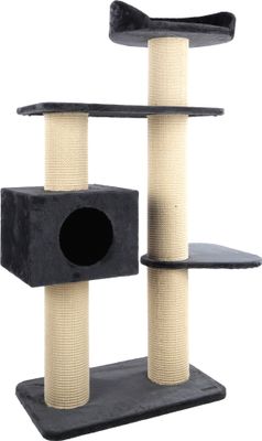 Krabpaal Azraël Donkergrijs 157 cm – Krab- &amp; Klimpaal voor Katten