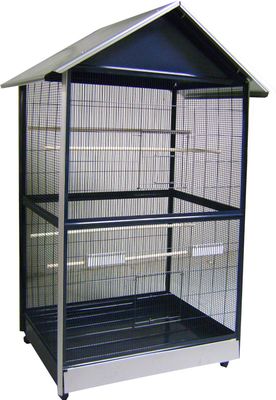 Volière Sinai Blauw – Ruime Vogelkooi met 4 Zitstokken