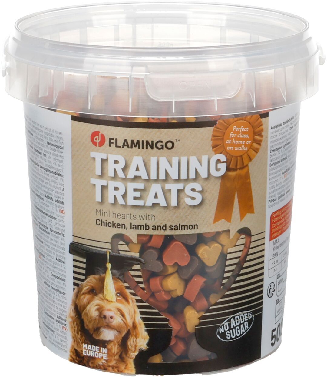 Trainingssnack Mini Hartjes Kip, Lam &amp; Zalm 500 g